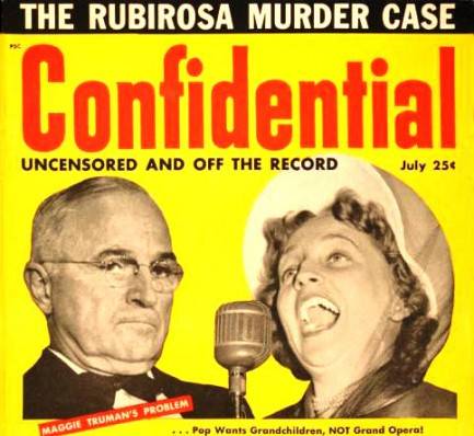 Confidential Confidential magazine cover, July 1954