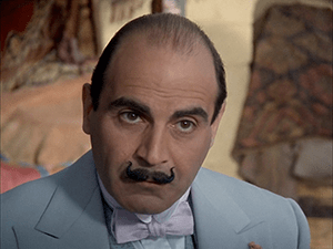 David Suchet as Hercule Poirot in Problem at Sea